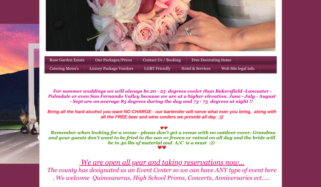 Wedding Advertising website