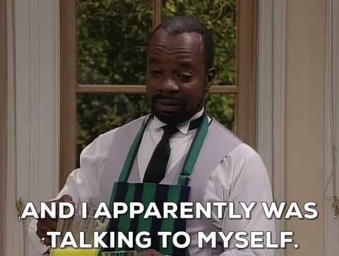 And I apparently was talking to myself