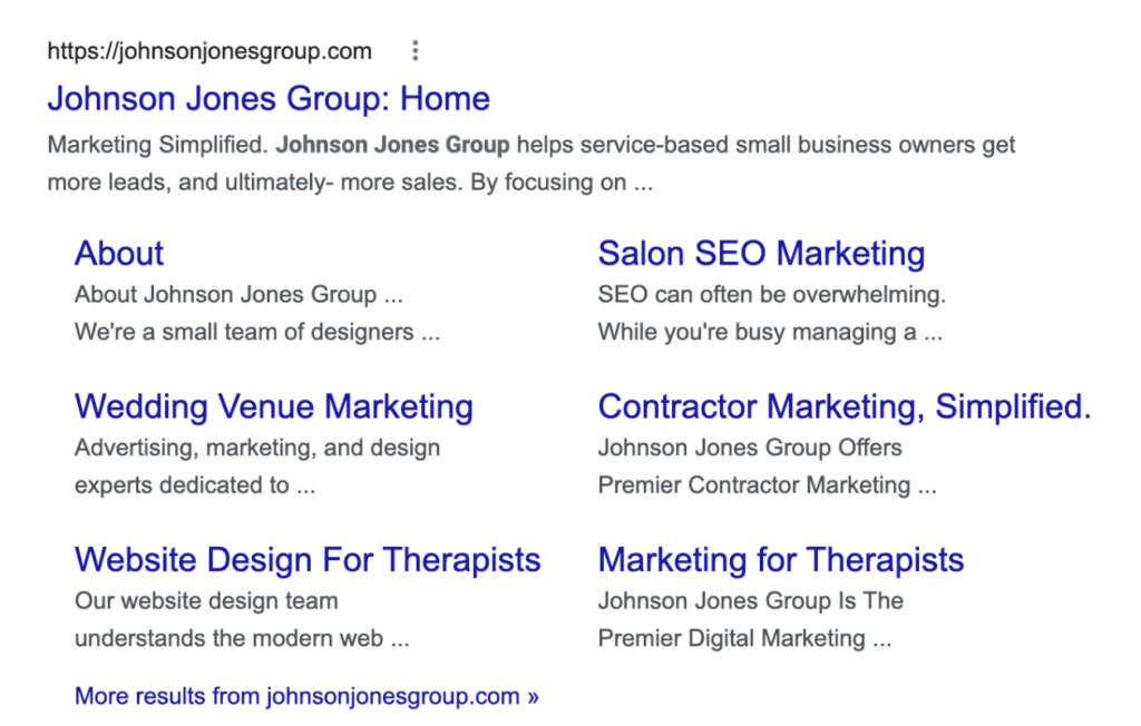 Johnson Jones Group google search