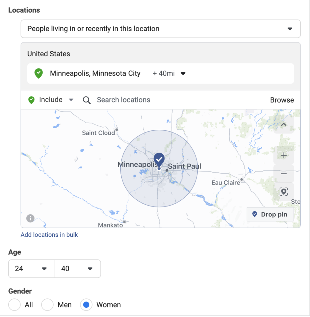 Location targeting for google ads