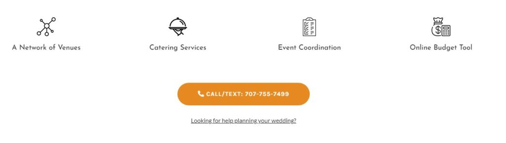 CTA for your wedding venue