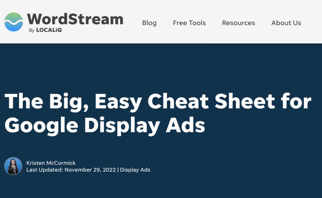guide for display ads