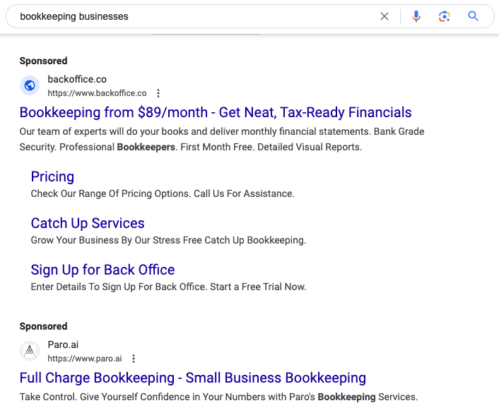 Pay-Per-Click Ads for Bookkeeping