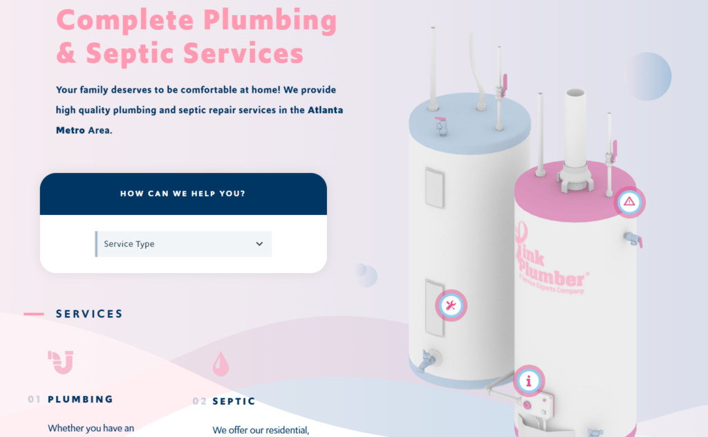 plumbing website designs
