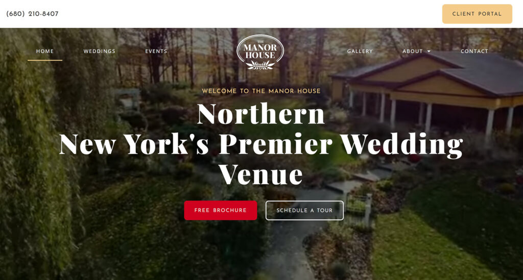 manorhouse1-com-Wedding Venue Marketing website